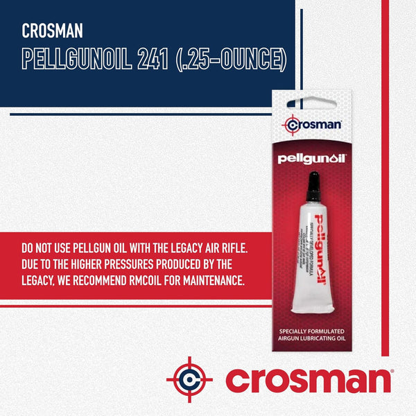 Crosman Pellgunoil Airgun Maintenance Oil, .25 oz, Prevents Rust, Conditions Seals, CO2 and Pneumatic Airguns 1 Lubricating Oil