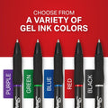 Sharpie S-Gel , Drawing, Ink Pens for Journaling, Writing, Coloring, Medium Point (0.7Mm), Pearl White Body, Black Ink Gel-Pen, 12 Count