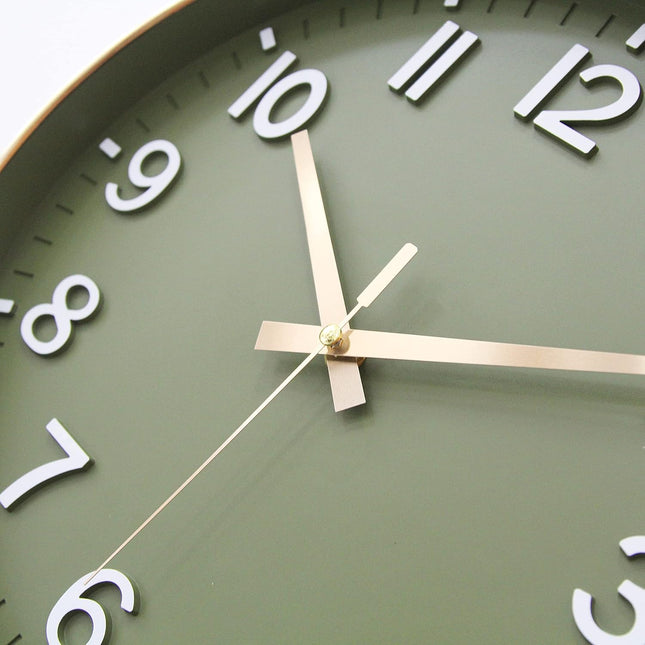 HZDHCLH Wall Clocks Battery Operated,12 inch Silent Non Ticking Modern Wall Clock for Living Room Bedroom Kitchen Office