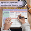 Weekly to Do List Notepad with 52 Undated SheetsÃ¯Â¼Â8.5"ÃÂ11"Ã¯Â¼Â- Weekly Desk Planner for Women & Man, Work and Home - Violet Dream
