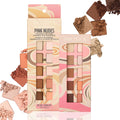 Pacifica Pink Nudes Mineral Eyeshadow Palette, 10 Neutral Shades, for Natural or Smoky Eye Look, Naked Eye Makeup, Longwearing & Blendable, Vegan,