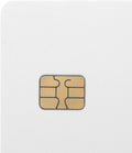 Bodno 10 Pack - SLE4442 Chip Cards w/HiCo 2 Track Mag Stripe 10 Pack White With Black Mag