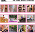 Arena Strength Fabric Booty Bands - Fabric Exercise Bands for Legs and Butt | Fabric Resistance Bands | Hip Resistance Bands with Workout Guide