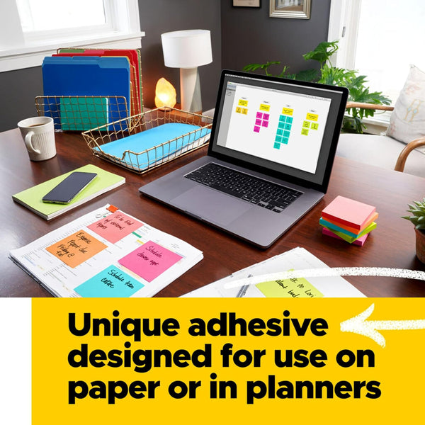 Post-it Pop-up Notes, 3 x 3 in, Canary Yellow, 24 Pads, 100 Sheets/Pad | School Supplies, Office Products, Accordion Sticky Notes work with Pop-Up