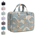 Everfun Travel Toiletry Bag with Hanging Hook and Leakproof Wet/Dry Compartments, Large Capacity Makeup Cosmetic Organizer for Women, 12x9x4.5