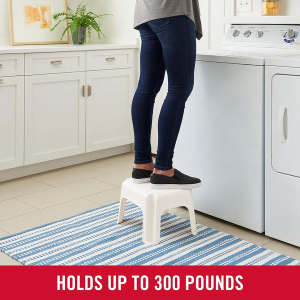 Rubbermaid Roughneck Step-Stool Bisque Lightweight Holds up to 300 pounds Ideal for Kitchen-Bath Skid-Resistant Bisque 1 ct (Pack of 1)