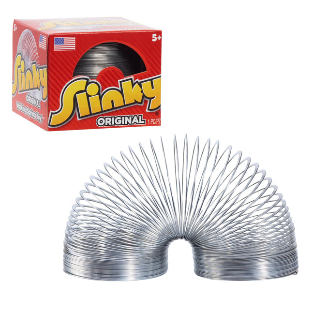 The Original Slinky Walking Spring Toy, 2.75-Inch Diameter Metal Slinky, Fidget 