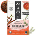 Numi Organic Rooibos Chai Tea, 18 Tea Bags, Red Tea with Cinnamon, Allspice & Ginger, Caffeine Free (Packaging May Vary)