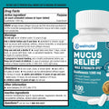 WELMATE Guaifenesin 1200 mg Mucus Relief, Maximum Strength, 100 Count | Extended-Release Expectorant Tablets, 12 Hour Chest Congestion Relief,