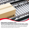 Heavy Duty Conveyor Rollers - Galvanized Steel Gravity Roller, 36" Between Frame 1.5" Diameter - Ideal for Assembly Areas & Distribution- Kayak,