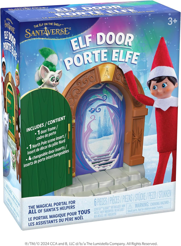 The Elf on the Shelf Magical Elf Door Kit | Includes four interchangeable North Pole door designs for magical Scout Elf arrivals and scenes. Scout