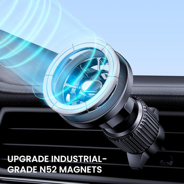 PGU for Magsafe Car Mount, [Strongest Magnets][Unlimited Angles] Magnetic Phone Holder for Car Vent Cell Phone Holder Ca