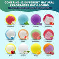 Bath Bombs Birthday Gifts for Women & Men Set, 12 Pack Handmade Natural Organic Bath Bomb with Shea Butter, Halloween Boo Basket Stuffers,
