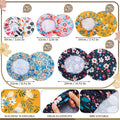 10 Pack Cloth Bowl Covers for Bread Rising - 5 Size Stretch Elastic Food Storage Container Lids - Reusable Cotton Fabric Covers for Food, Fruits,