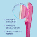 Schick Hydro Silk Touch-Up Dermaplane Razor with Precision Cover, 9ct | Dermaplaning Tool for Face, Facial Razor for Women, Eyebrow Razor, Peach
