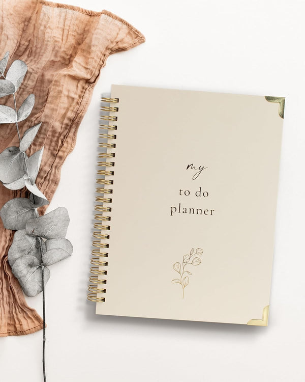 Beautiful To Do List Notebook - Aesthetic Daily Planner to Easily Organize Your Tasks And Boost Productivity - Stylish Undated ADHD Planner Gift
