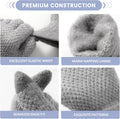 Winter Gloves - Women's Winter Gloves, Warm Touchscreen gloves Women Men, Knit gloves for Cold Weather 4 Pack, Black & Grey & Beige & Pink