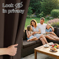 RYB HOME Indoor Outdoor Curtain - Porch Curtains Outdoor Patio Sunlight Block Window Curtain Grommet Waterproof Cabana Cabin Drape Privacy Panel,