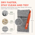 ZOMCHI Soap Saver Bags for Bar Soap, 2 Pack, Deep Texture Grey | Nylon Mesh Helps Create Rich Lather, Hanging Loop, Quick Drying Design, Roomy