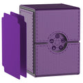 Purple Deck Box for MTG Cards, Trading Card Storage Box with 2 Dividers per Holder, Holds up to 110 Cards