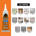 Gorilla 100% Silicone Caulk, Waterproof Sealant, 2.8oz Squeeze Tube (Pack of 2) – White -10 Year Mold Resistant Kitchen, Window, Bath, Marine,