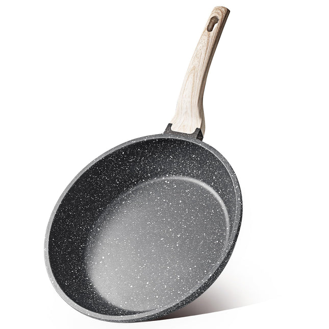 CAROTE Nonstick Frying Pan Skillet,Non Stick Granite Fry Pan Egg Pan Omelet Pans, Stone Cookware Chef'S Pan, PFOA Free,I
