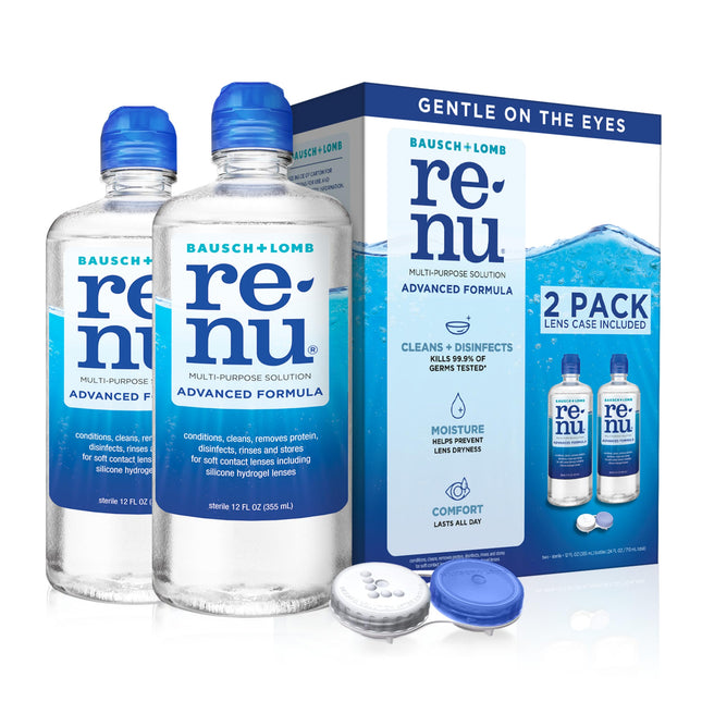 Renu Contact Lens Solution, Advanced Formula, Multi-Purpose Solution with Lens C