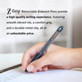 Zebra Pen Z-Grip Retractable Ballpoint Pen, Black Ink, 1.0mm, 18-Pack Black F 1 Count (Pack of 18)