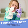 Bluey Unicorse & Bob Bilby Hand Puppet Plush Toys, 8-9”, 2-Pack | Soft deluxe fabric, embroidered details, perfect for toddler hands, imaginative