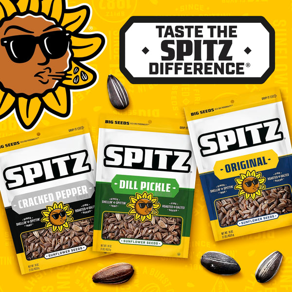 Spitz Sunflower Seeds, Salted, 6 Ounce (Pack of 9) Original 9 Count (Pack of 1)
