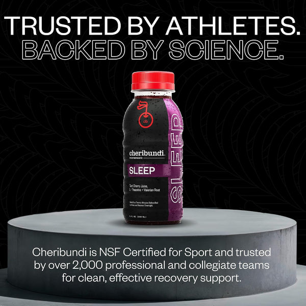 Cheribundi Tart Cherry Fruit Juice Sleep - Sweetened - 8 fl oz, 12 Pack Sleep 8 Fl Oz (Pack of 12)