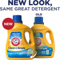 ARM & HAMMER Clean & Simple Liquid Laundry Detergent | Crisp Clean Scent, 77 Loads, 100.5 Fl oz Crisp Clean 100.5 Fl Oz (Pack of 1)