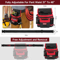 Tool Belt,Magnetic Tool Pouch,14-Pockets Tool Belts for Men,Detachable & Adjustable Tool Pouch Belt for Electrician,Carpenter,Construction,Work