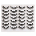 Newcally Lashes False Eyelashes Cat Eyes Wispy Natural Faux Mink Lashes 14 Pairs Pack Light Volume Short Fake Eye Lashes Multipack