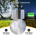 GIGALUMI Solar Lights Outdoor Waterproof, 8 Pack Solar Hanging Lights Garden Decor, Gifts for Women, Solar Outdoor Lantern Waterproof Cracked