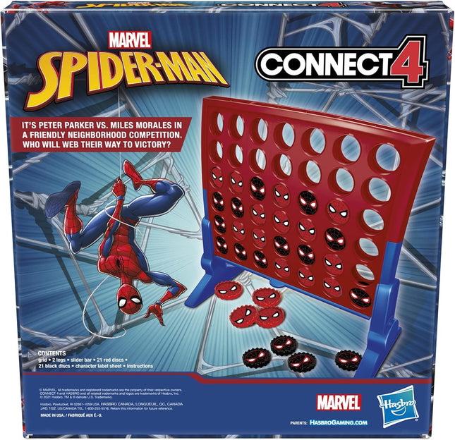 Hasbro Gaming Connect 4 Marvel Spider-Man Edition, Strategy Board Game for 2 Pla