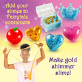 GirlZone Slime Kit - 42-Piece Apple-Scented DIY Slime Kit with Activator & Add-Ins - Princess & Mermaid Combo for Girls Ages 7+ - Heart