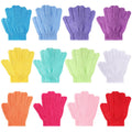 BTYMS 24 Pcs Shower Exfoliating Gloves Hand Exfoliating Glove Body Scrubber Loofah Washing Gloves for Shower, Spa, Massage and Body Scrubs, Dead