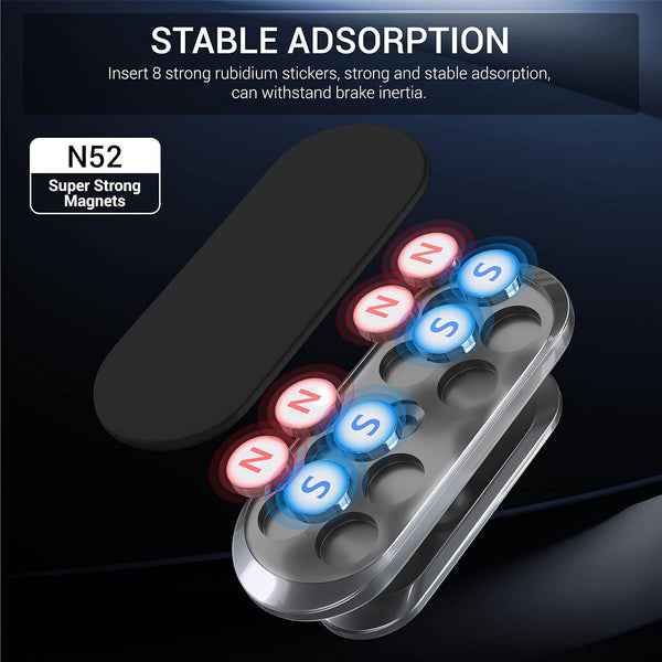 TT&C 2-Pack N52 Magnetic Phone Mount for Car Dashboard Air Vent 2-Pack