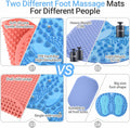 Foot Massager Mat 2PCS, Foot Reflexology Mat with Magnetic Therapy, Standing Desk Mat Acupressure Mat for Feet Relaxation, Pressure Point Mat for