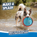 Chuckit! Paraflight Flying Disc Dog Toy, Water Floating, Small 6.75 Inch | Soft rubber edges, durable nylon build, easy to grip and throw, suited