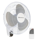 Comfort Zone 16-Inch Fan with Remote Control – Quiet 3-Speed Oscillating Indoor Fan with 90° Wide-Angle Airflow, Timer & Sleep Modes –