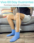 Vive Sock Aid - Easy On and Off Stocking Slider - Donner Pulling Assist Device - Sock Helper Aide Tool - Puller for Elderly, Senior, Pregnant,