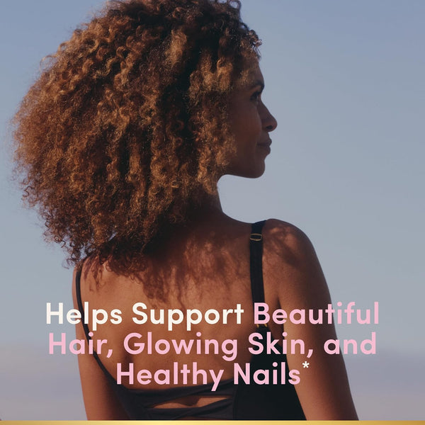 NatureÃ¢ÂÂS Bounty Optimal Solutions Advanced Hair, Skin and Nails Pectin Gummies, 2X Biotin per Serving, No Stick Gummy, Vegetarian Formula,