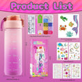 Decorate Your Own Water Bottle Kits for Girls, Mermaid Painting Diamond Art & Bracelet Making Kit for Girls, Crafts for Kids Ages 4-8, Birthday