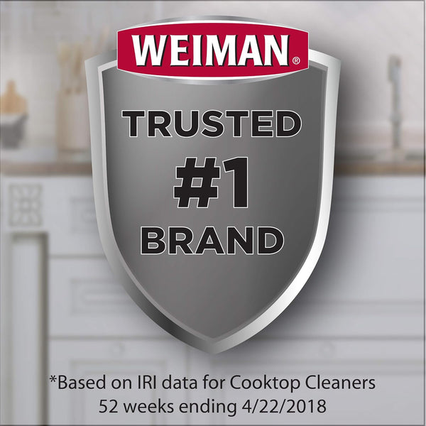 Weiman Glass Cooktop Heavy Duty Cleaner & Polish - Shines and Protects Glass/Ceramic Smooth Top Ranges with its Gentle Formula - 10 Oz., Clear 10