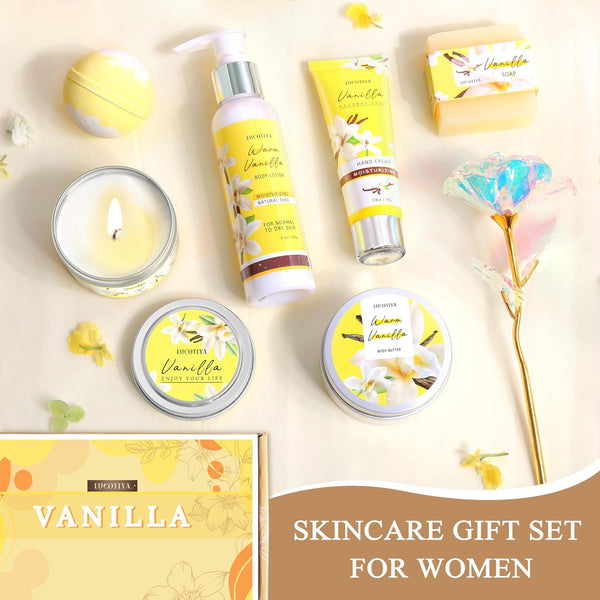 Birthday Gifts for Woman, Relaxing Spa Gift Baskets for Woman, Bath and Body Gift Set, Self Care Gifts Mothers Day Basket for Women Mom Her