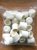 Shepherd Hardware 8763E Leg Tips 1-1/8-Inch inside Diameter Rubber Chair Leg Caps, 24 Pack, Black
