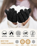 Winter Gloves for Women Chenille, Womens Gloves Cold Weather Warm Fleece Lined, Gloves for Women Touchscreen Fingers