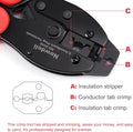 Spark Plug Wire Crimper, Newdeli Crimping Pliers for Spark Plug Stripping Tool, ND-2048 for Crimping and Stripping Spark Plug Wire, Dia